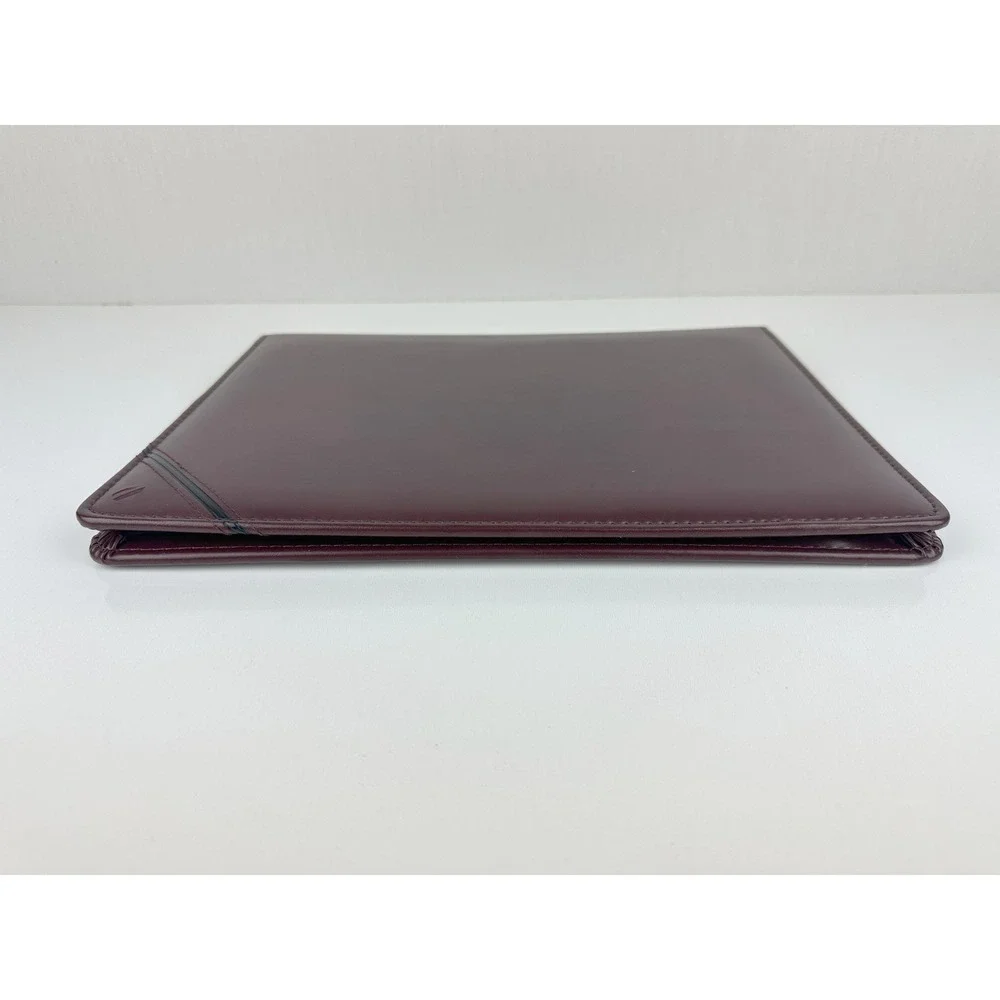 Cambridge Burgandy‎ Faux Leather Professional Padfolio Portfolio Business Folder